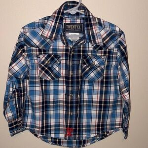 Wrangler Twentyx Plaid Button Down Shirt